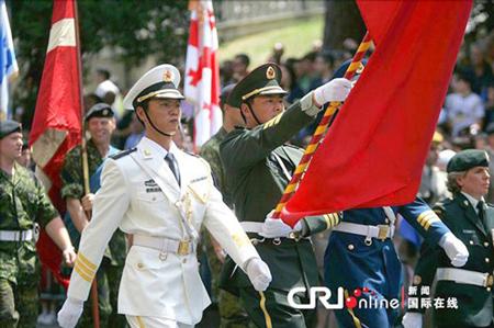 中國儀仗隊參加俄羅斯閱兵，展現(xiàn)軍威與友誼的壯麗畫卷，中俄友誼見證，中國儀仗隊參加俄羅斯閱兵，壯麗畫卷展現(xiàn)軍威與深情友誼